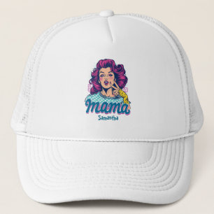 Casquette Personnalisé Retro Mama Pop Art (11)