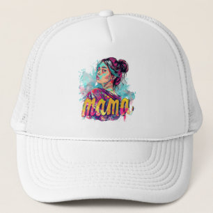 Casquette Personnalisé Retro Mama Pop Art (13)