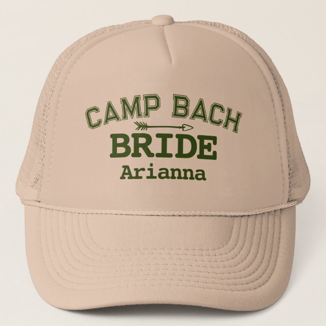Casquette Personnalisé Rustic Retro Camp Bach Green (Devant)