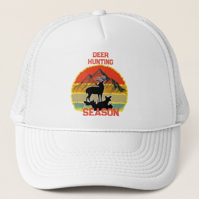 Casquette Personnalisé - SAISON DE CHASSE DE CERFS - Chapeau (Devant)