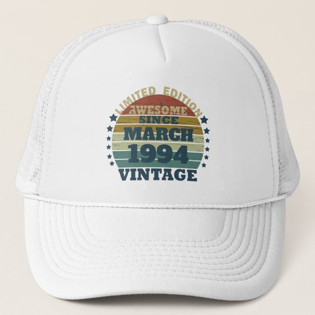 Casquette Personnalisé Trente vintage 30e anniversaire (Devant)