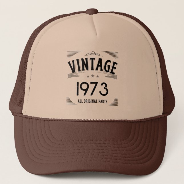 Casquette Personnalisé Vintage Anniversaire Année de naissan (Devant)