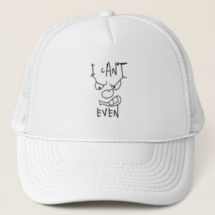 Casquette Personnalisé visage en colère Je ne peux même pas,
