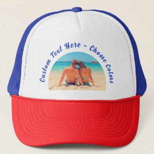 Casquette Personnalisé Votre Photo Trucker Hat Texte Personn