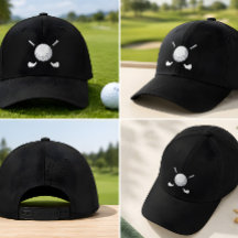 Casquette personnalisée brodée Balle de golf & Clu