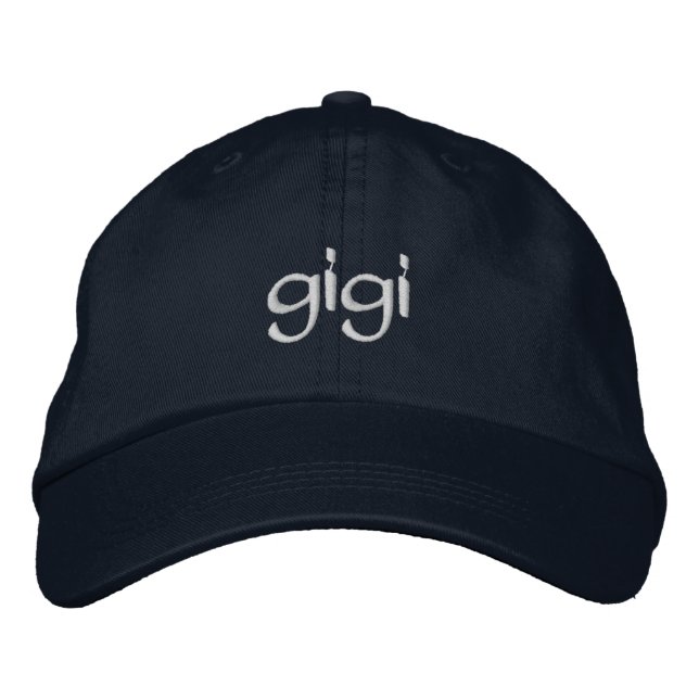 Casquette personnalisée "Gigi" brodée (Devant)