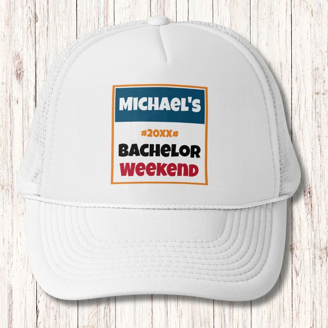 Casquette Personnalisée | Week-end de Bachelor Uni (Créateur téléchargé)