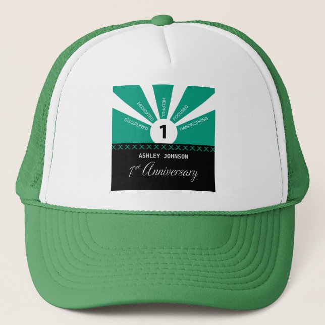 Casquette Personnaliser, 1ère année Anniversaire de l'employ (Devant)