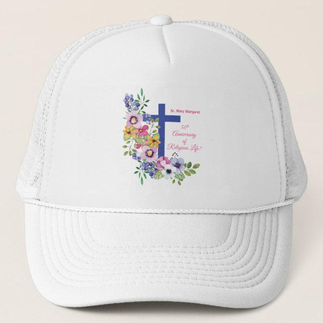 Casquette Personnaliser, 50e anniversaire Nun vie religieuse (Devant)