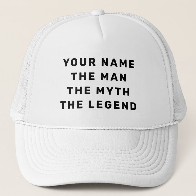 Casquette Personnaliser L'Homme Le Mythe La Légende (Devant)