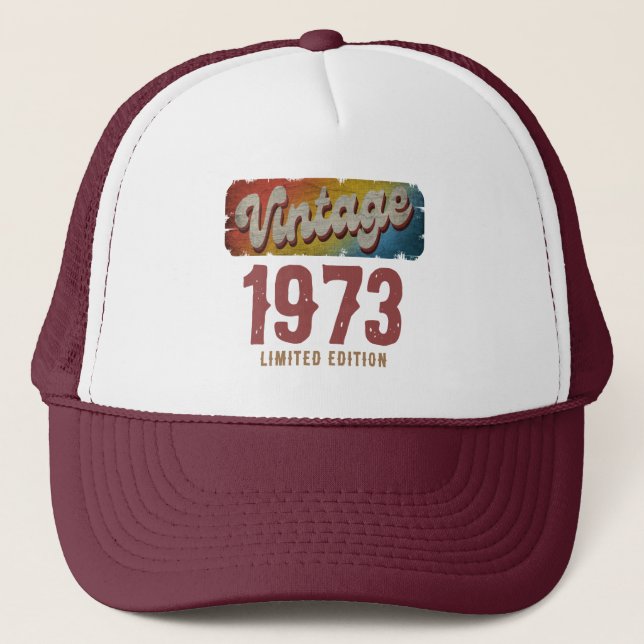 Casquette PERSONNALISER LIMITÉE vintage 1973 (Devant)
