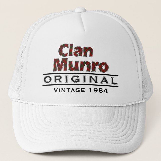 Casquette Personnaliser vintage de Munro de clan votre (Devant)