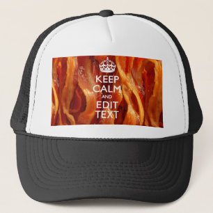 Casquette Personnalisez ceci avec Keep Calm et Sizzling Baco