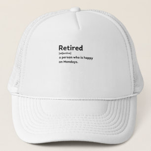 Casquette Personne de définition retraitée qui est heureus
