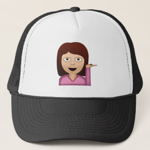 Casquette Personne Emoji de bureau de renseignements