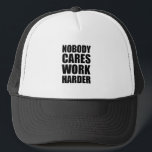 Casquette Personne Ne Se Soucie De Travailler Plus Dur Fitne<br><div class="desc">Personne Ne Se Soucie De Travailler Plus Dur Fitness Entraînement Gymnase Cadeau</div>