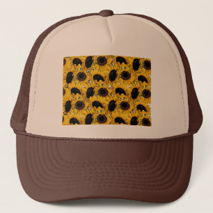 Casquette pétales de tournesol nagent plongent marine nature