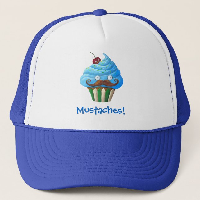 Casquette Petit gâteau Mustached doux (Devant)