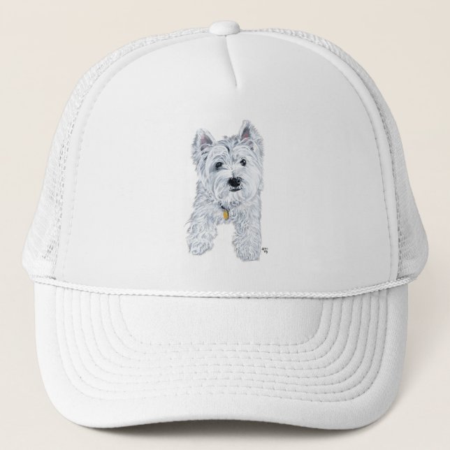 Casquette Petit Westie curieux (Devant)