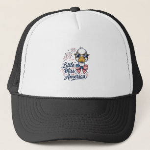 Casquette Petite Miss America Canard Patriote Vintage T-Shir