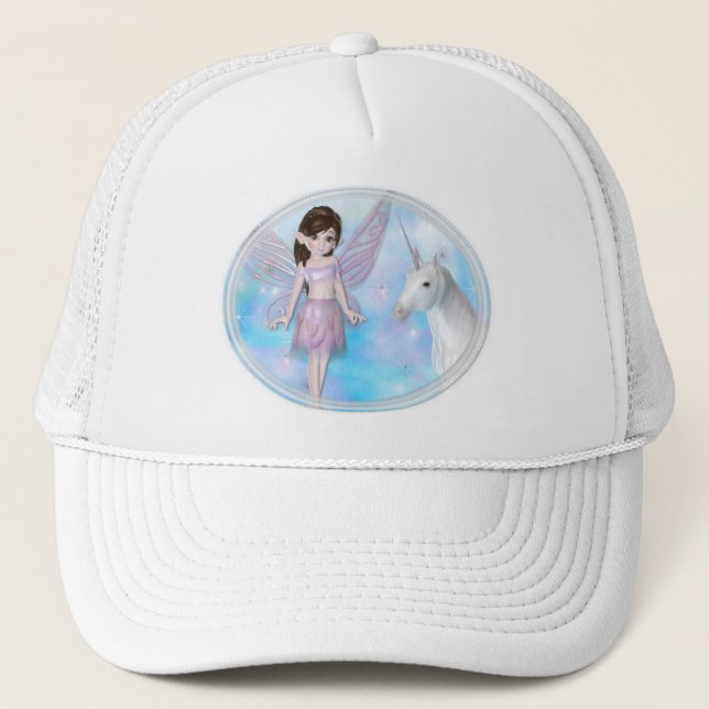 Casquette Petite poitrine avec design Unicorne (Devant)