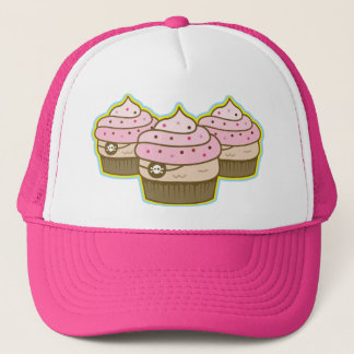 Casquette petits gâteaux roses de pirate
