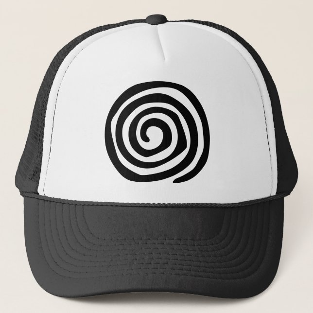 Casquette Petroglyphe en spirale tribale art tribal (Devant)
