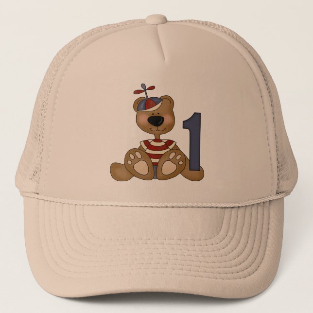 Casquette Peu de ęr anniversaire d'ours (Devant)
