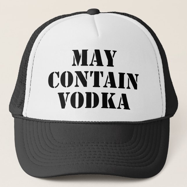 Casquette Peut contenir la vodka (Devant)