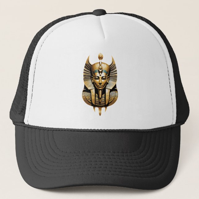 Casquette Pharaon d'or en Regal Headdress Art (Devant)