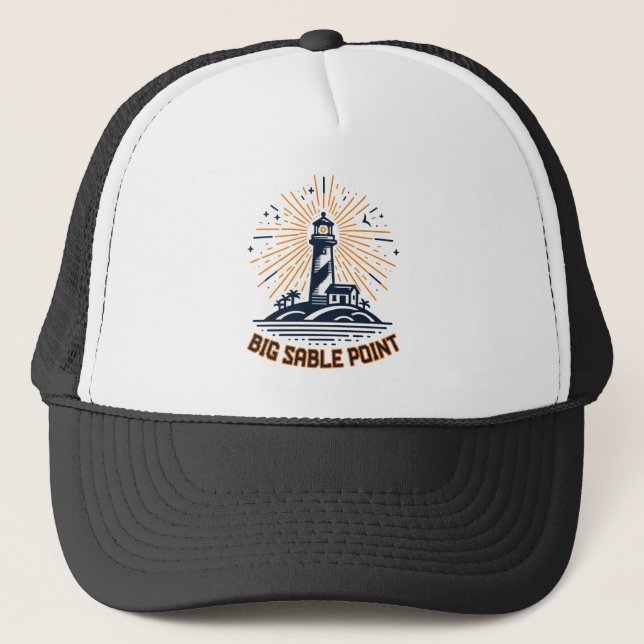 Casquette Phare de Big Sable Point au lever du soleil (Devant)