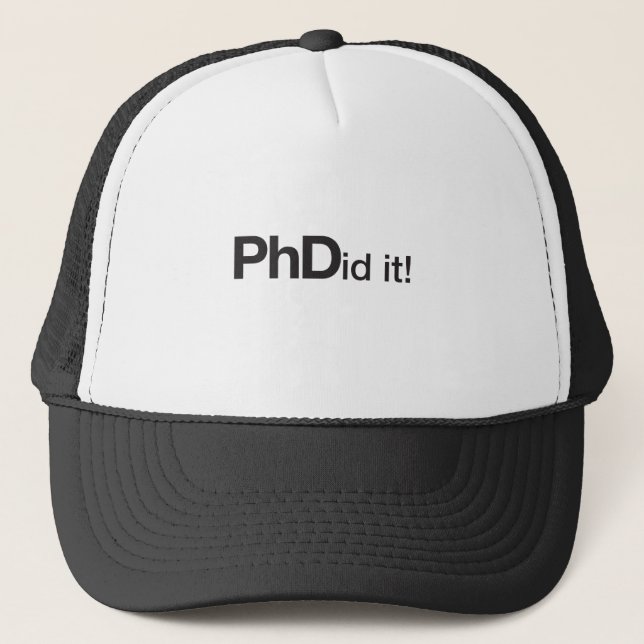 Casquette PHDid il ! Diplômé de PhD (Devant)