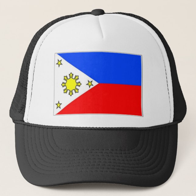 Casquette Philippines-drapeau (Devant)