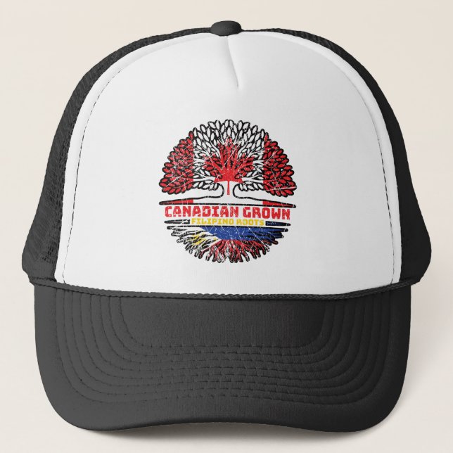 Casquette Philipppino Canadian Canada Tree Roots Fl (Devant)