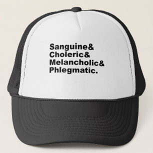 Casquette Phlégme mélancolique cholérique de quatre Humours 