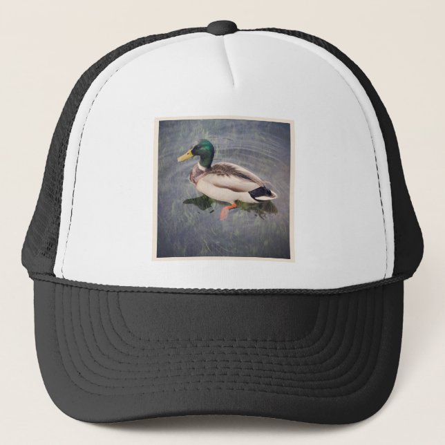 Casquette Photo carrée - Canard colvert (Devant)