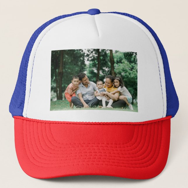 Casquette Photo de famille personnalisée (Devant)