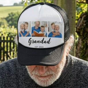 Casquette Photo de Grand-père a établi le script moderne 3