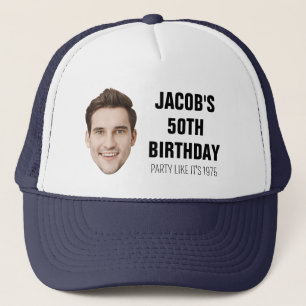 Casquette Photo personnalisée 20ème 30ème 40ème 50ème 60 Ann