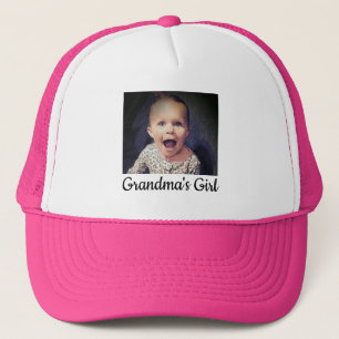 Casquette Photo personnalisée de la fille de grand-mère