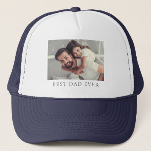 Casquette Photo personnalisée Meilleur Papa Jamais T-shirt