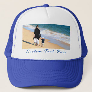 Casquette Photo personnalisée Texte Trucker Hat vos photos p