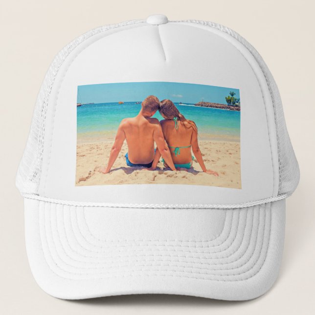 Casquette Photo Personnalisée Trucker Hat Your Favoris Photo (Devant)