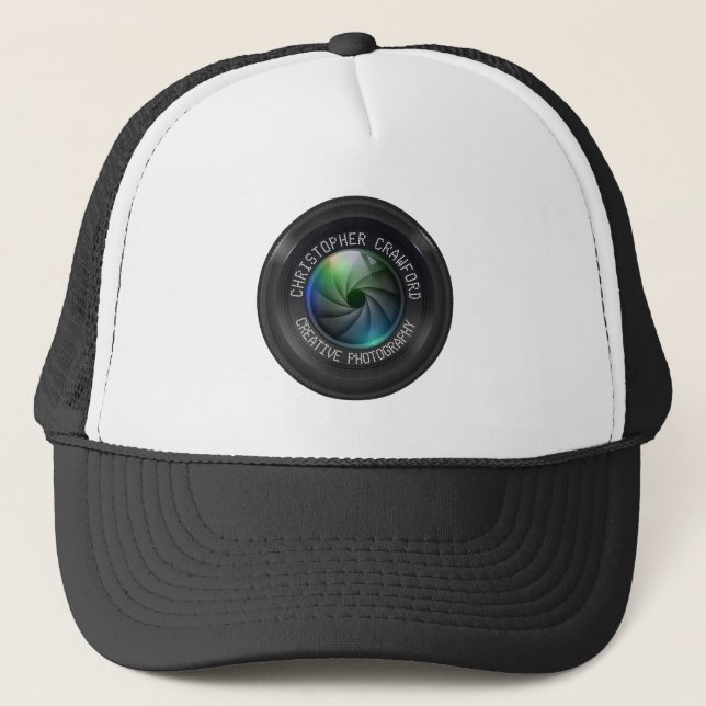 Casquette Photographe et objectif de caméra d'affaires de (Devant)