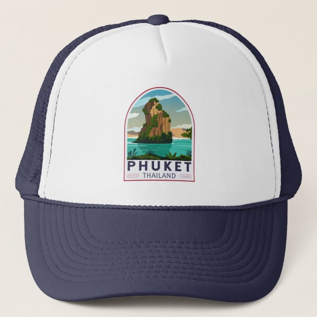 Casquette Phuket Thailand Retro (Devant)