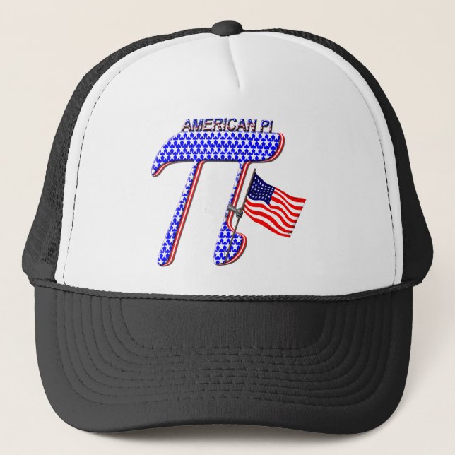 CASQUETTE PI AMÉRICAIN (TARTE) - HUMOUR DE MATHS (Devant)