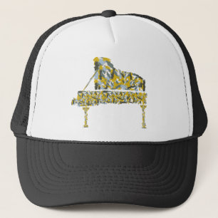 Casquette Piano abstrait