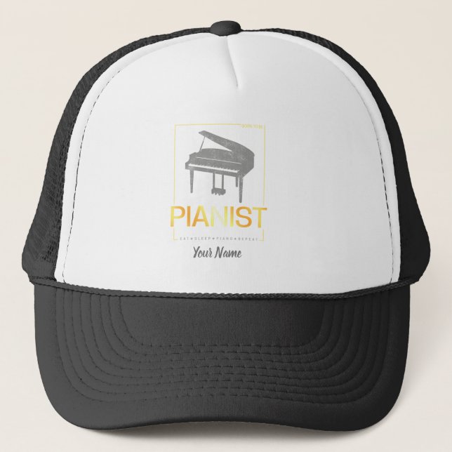 Casquette Piano Born To Be Pianist for Musicians (Devant)