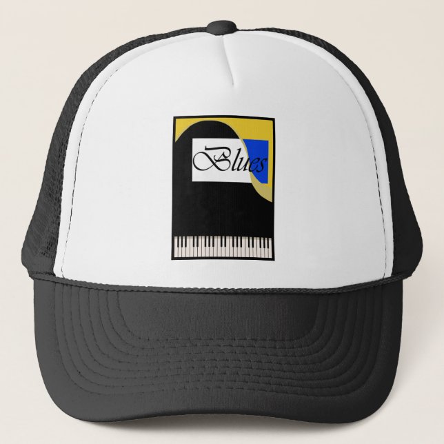 Casquette Piano grand de bleus (Devant)
