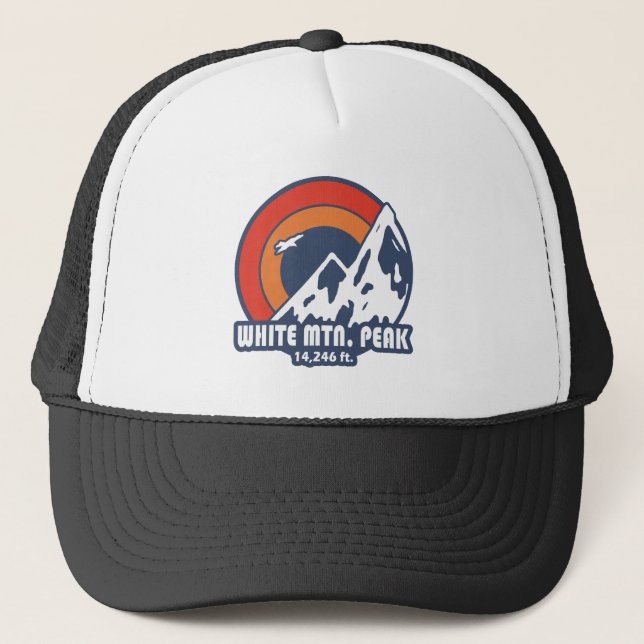 Casquette Pic White Mountain Peak California Sun Eagle (Devant)